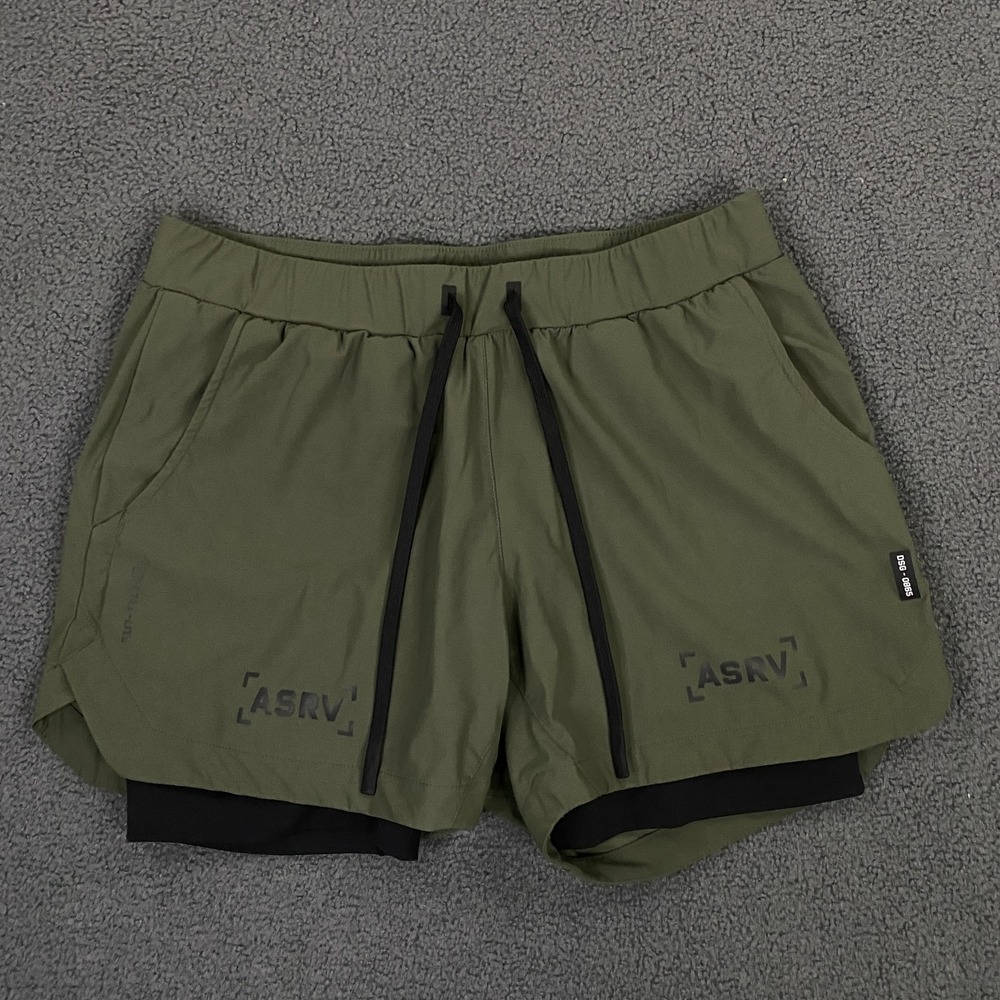 ASRV DSG-0865 Tetra Lite 5" Liner Short Mens XL Olive Green Gym Lift Train Run